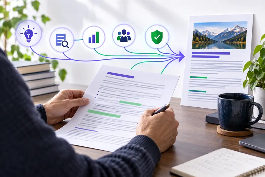 Structured growth planning after an AI-assisted SEO workflow